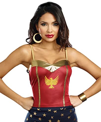 Dreamgirl 10337 Justice Top Costume, Small/Medium