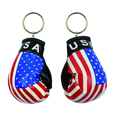 Fantasia Collection 4" Boxing Gloves USA Flag Keychain
