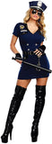Dreamgirl Women's Officer Pat U. Down, Blue, L