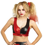 Dreamgirl Harlequin Crop Top, Black and Red Crop Top