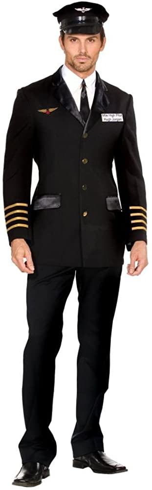 Mile High Pilot Hugh Jorgan Adult Costume - Large