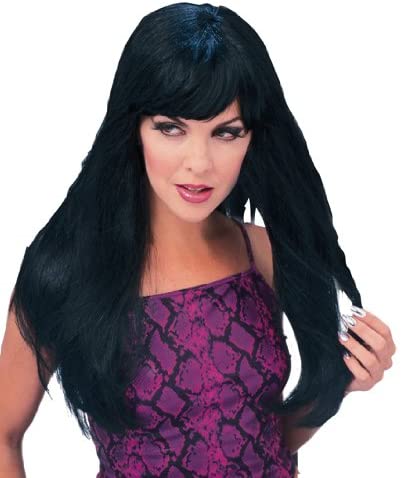 Rubie's Glamour Wig, Black, One Size