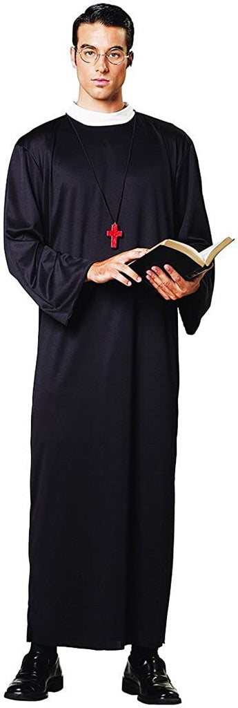 Lets Party By Paper Magic Group Priest Robe Adult Costume / Black - One Size
