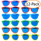 Fantasia Collections 10" Jumbo Size Assorted Color Party Favor Sunglasses 12 ct