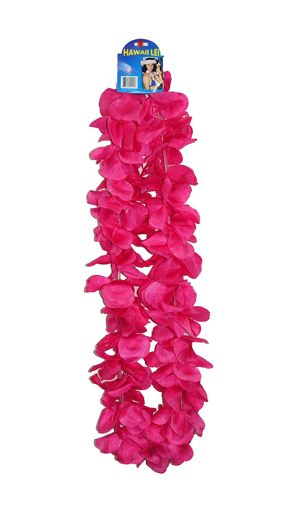 Lush 48" Hawaiian Leis - Hot Pink