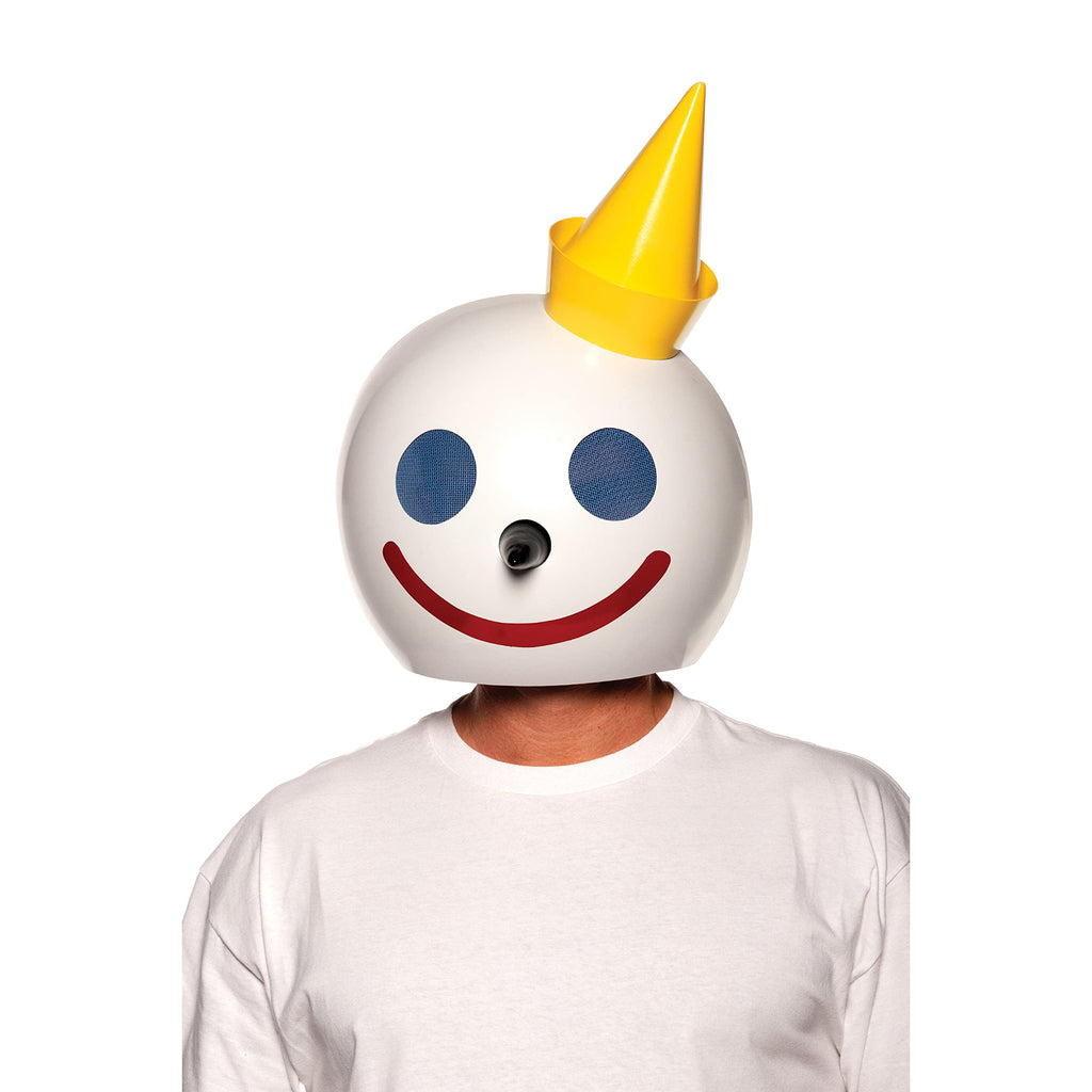 UNDERWRAPS Jack Box Mascot Head - Officially Licensed Jack in the Box™ Helmet for Halloween, Jack Box Clown Costume Accessory Toy Head Fits Both Adults & Kids