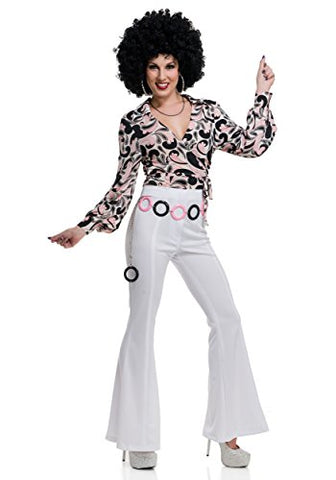 Charades Womens Paisley Disco Hottie Shirt Small