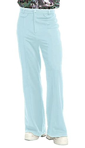 Charades Men's Disco Pants, Powder Blue, W38