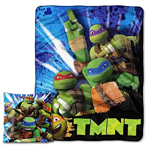 Northwest Company Nickelodeon's Teenage Mutant Ninja Turtles "Turtle Fever" Pillow & Throw Set - B.E.D. Memory Foam Pillow 144 / 1