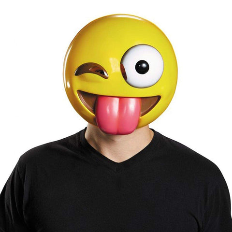 Disguise Emoji Mask Costume Accessory,Yellow,One Size