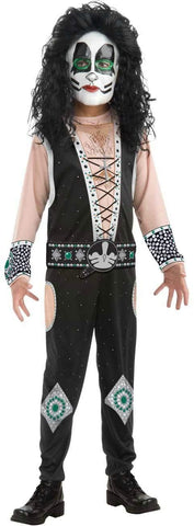 Childs Kiss Catman Peter Criss Rock Star Costume Boys Medium 8-10