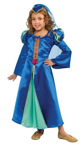 Renaissance Princess Costume, Blue, Large
