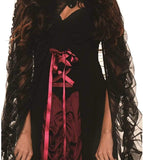 Underwraps Midnight Mist Gothic Womens Costume Medium Black / Red Medium