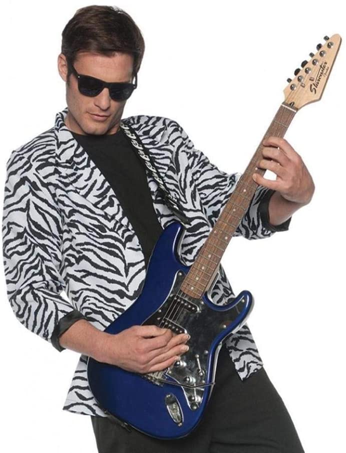 80's Zebra Blazer- White XX-Large