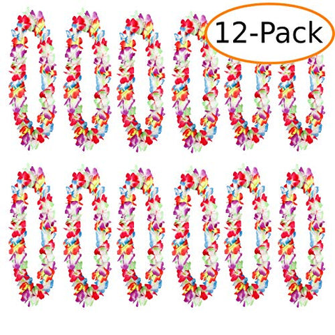 Two-Tone Lush 48" Hawaiian Leis (12-Pack)