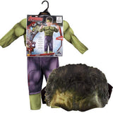 Marvel Avengers Hero Hulk Muscle Chest Jumpsuit Toddler Boys Child Costume 2T
