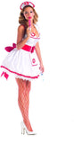 Party King Women's Naughty Nurse Sexy 4 Piece Costume Set
