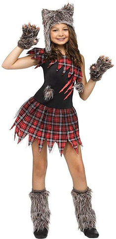 Fun World Wild Wolfie Costume, Large 12 - 14, Multicolor