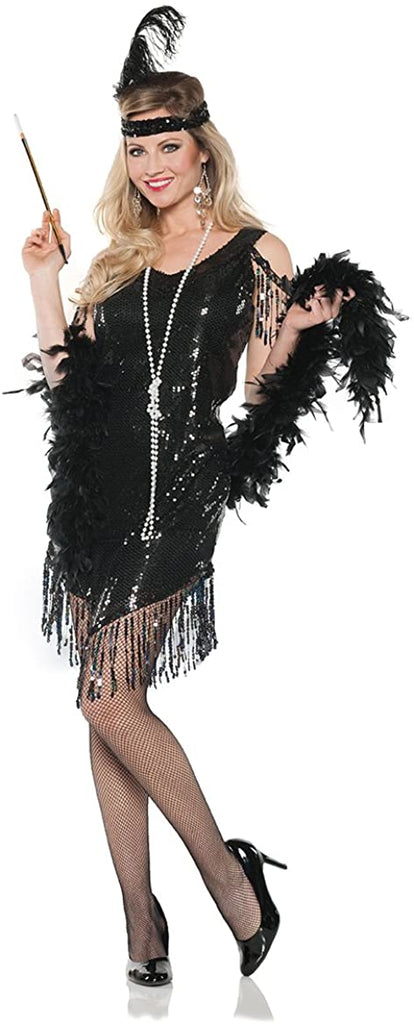 UNDERWRAPS Women's Flapper Costume - Swingin Black