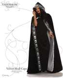 UNDERWRAPS Adult Velvet Skull Cape