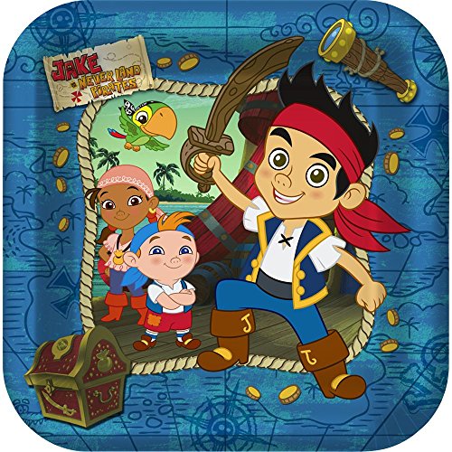 Shindigz Jake & The Never Land Pirates Large Paper Plates (8ct)