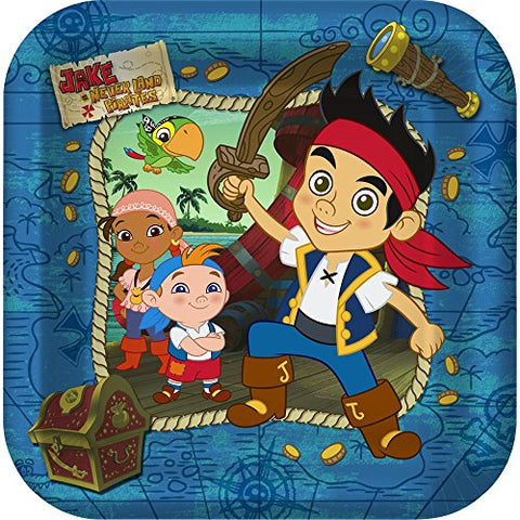 Shindigz Jake & The Never Land Pirates Large Paper Plates (8ct)