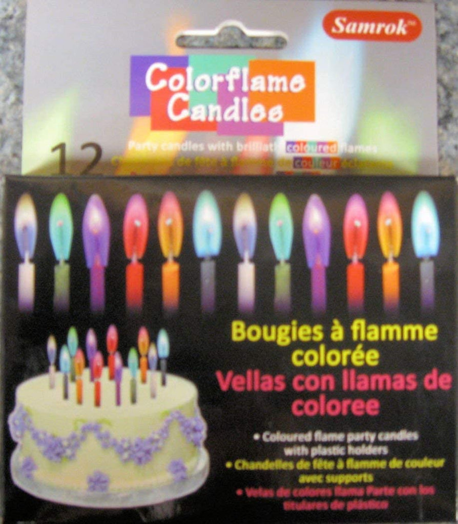 Colorflame Birthday Candles with Colored Flames!