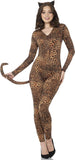 Snow Leopard Print Cat Suit Women's Costume Medium 10-12