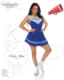 Underwraps Blue Cheer Womens Adult Cheerleader Costume