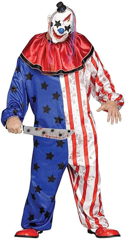 Fun World Men's Evil Clown Plsz Cstm, Multi, Plus Size