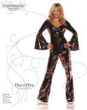 Underwraps Disco Diva Hippie Womens Costume
