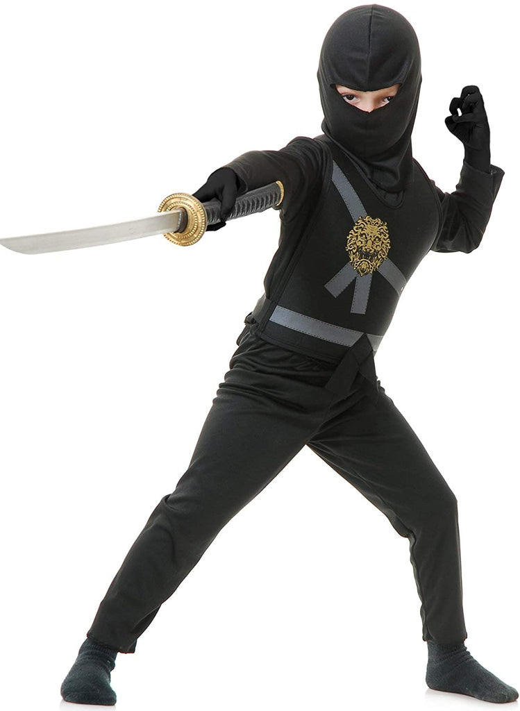 Ninja Avengers Ninjago Series Halloween Costume (M Black)