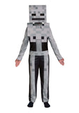 Disguise Minecraft Skeleton Costume for Kids, Video Game Inspired Character Outfit, Classic Child Size Medium (7-8) Gray