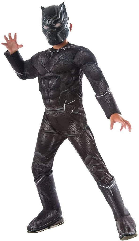 Black Panther Deluxe Muscle Child Costume Large 12-14