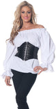 UNDERWRAPS Morris Renaissance Long Sleeve Costume, White, Small
