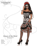 Women's Dia De Los Muertos Sugar Skull Costume - Queen of The Dead