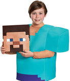 Steve Classic Minecraft Costume, Multicolor, Large (10-12)