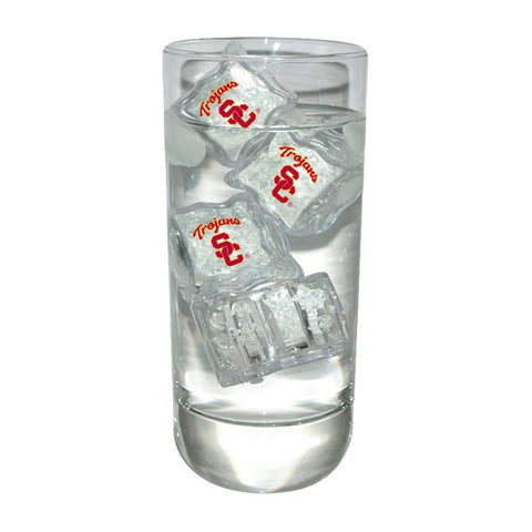 University of Southern California Set of 4 Light Up Ice Cubes by Fans With Pride