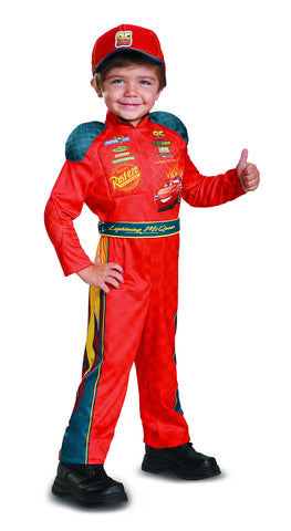 Cars 3 Lightning Mcqueen Classic Toddler Costume, Red, Large (4-6)