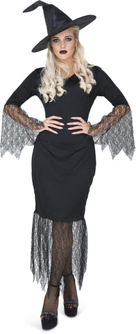 Karnival Costumes Bewitching Witch Dress Women's Costume Small 6-8 Black