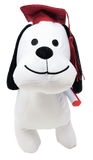 11" Autograph Grad Dog - Burgundy