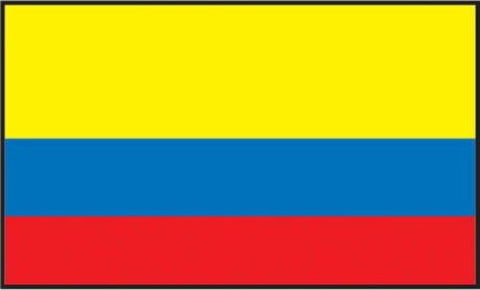 4" x 6" Colombia Soft Polyester Flag Banner