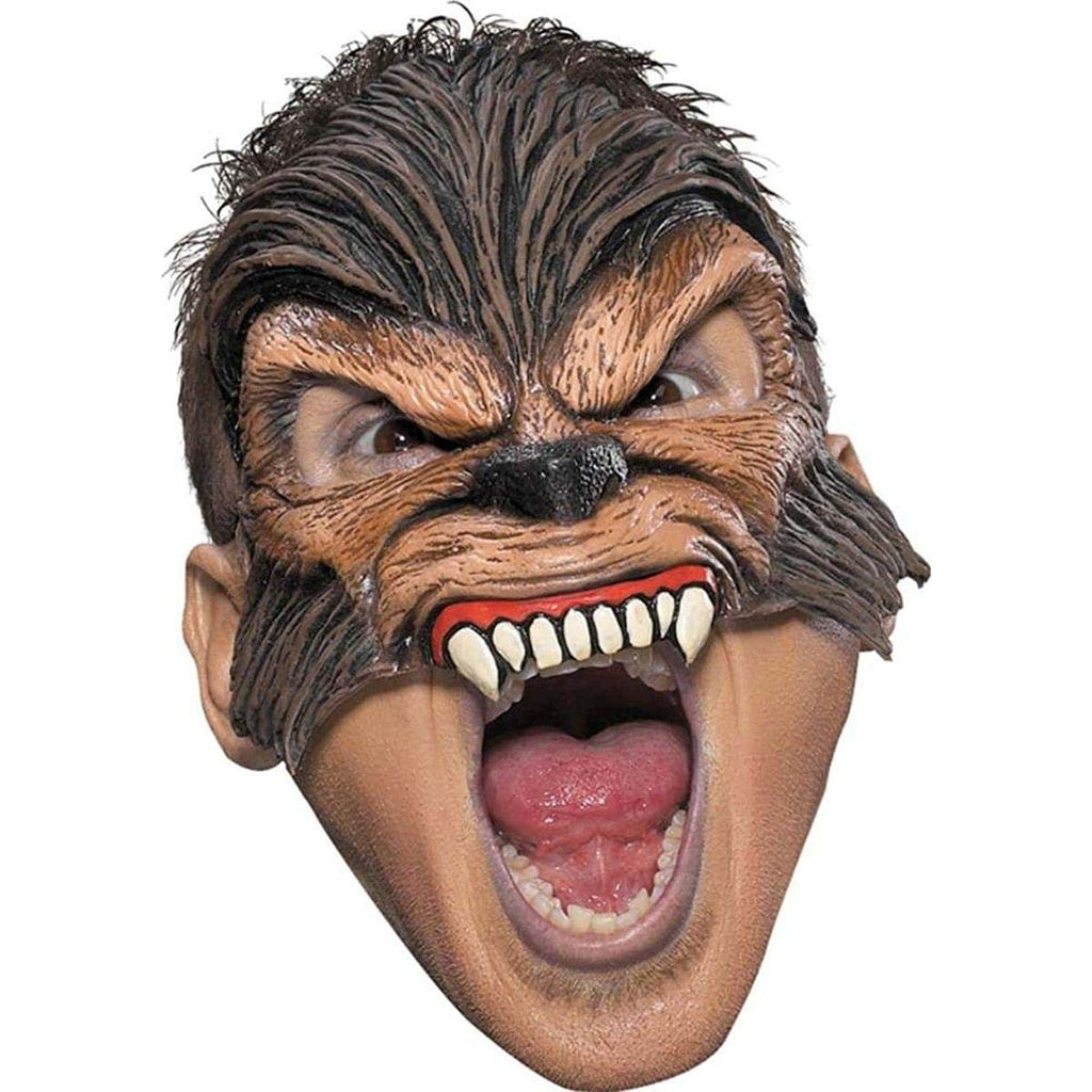 Disguise Costumes Wolfman Vinyl Chinless Mask, Adult