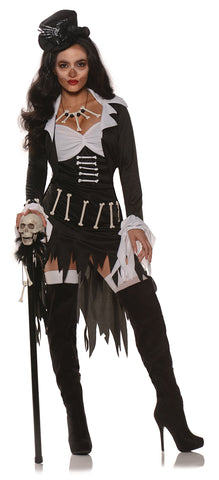 Underwraps Women's Sexy Witch Doctor Costume - VOO Doo Priestess Black