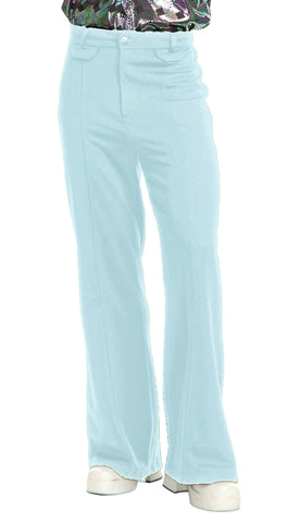 Charades Men's Disco Pants, Powder Blue, W40