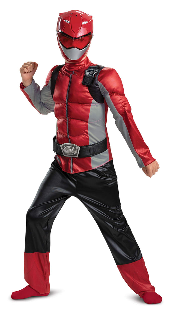 Disguise Red Ranger Beast Morpher Boys' Muscle Costume