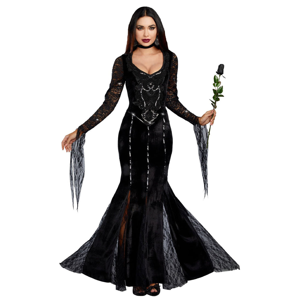 Dreamgirl Women's Frightfully Beautiful, black, XL