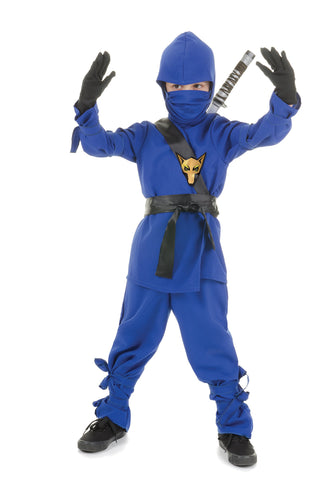 Underwraps Costumes Big Boy's Children's Blue Ninja Costume, Small 4-6 Childrens Costume, blue, Small