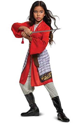 Mulan Costume for Girls, Disney Live Action Movie Hero Dress Up Character Outfit - Small (4-6x) / 48.0 months
