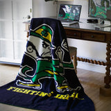 Officially Licensed NCAA "Denali" Silver Knit Throw Blanket, 60" x 72", Multi Color